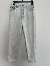 Vintage GUESS Mom JEANS Light Wash with side zip size 31 USA Style 1015