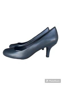Easy Street Passion Dress Pumps Womens 9 WW Double Wide New Navy Shoes Heels - Picture 1 of 7