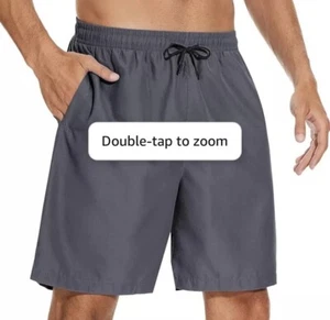 Pantalones Cortos de Natación Medianos para Hombres Bañador con Bolsillos Forrados de Malla Secado Rápido (XL) - Imagen 1 de 10