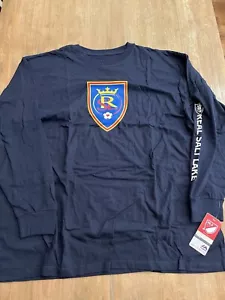 Real Salt Lake Big & Tall Long Sleeve T-Shirt Men’s Size 3XL Navy Blue - Picture 1 of 4