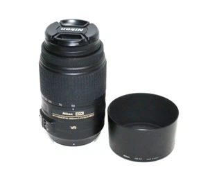 Nikon AF-S DX NIKKOR 55-300mm f/4.5-5.6 G ED VR Lens w/ hood &filter - Picture 1 of 9
