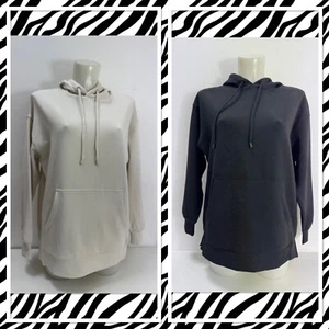 Ladies New F&F Active Jumper With Hood And Pocket Sizes S M L XL - Picture 1 of 18