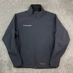 Marmot Windbreaker Jacket Mens Medium Nylon Zip Soft Shell Pockets Fleece Lined - Picture 1 of 7