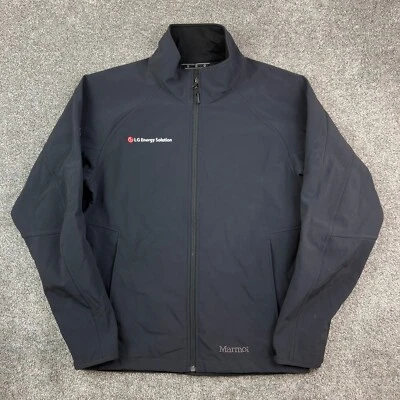 Marmot Windbreaker Jacket Mens Medium Nylon Zip Soft Shell Pockets Fleece Lined - Image 1 of 4