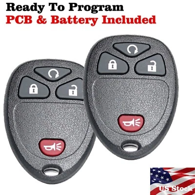 2 para 2007 2008 2009 2010 2011 2012 2013 GMC Sierra 1500 2500 mando a distancia llavero coche Foto 1 de 4