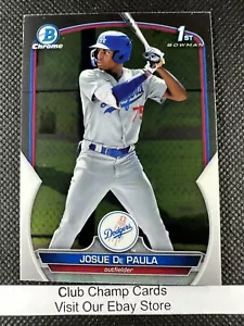 2023 #BCP-111 Josue De Paula Bowman Baseball cromato 1° Los Angeles Dodgers - Foto 1 di 2