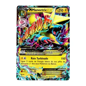 Card Pokémon Portuguese - M Manectric Ex 24/119 - Phantom Forces Ultra Rare - Picture 1 of 3