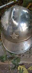 Fire Forces WWII Bulgarian Firefighter Helmet with Early communist badge