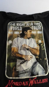 Camicia Morgan Wallen One Night At A Time Tour nera grafica 2 lati taglia L - Foto 1 di 3