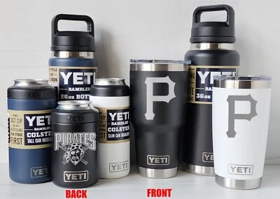 PITTSBURGH PIRATES YETI Laser Engraved Tumbles, Can Colsters, and Chug Bottles - Image 1 of 3