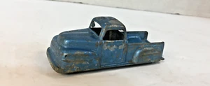 Vtg Diecast Tootsietoy 1949 Ford F1 Blue Pickup Truck Open Bed & Tailgate 3.25"! - Picture 1 of 11