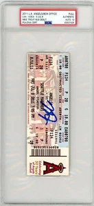 Mike Trout SIGNED MLB Debut Ticket Stub 7/8/11 LA Angels PSA 10 GRADED AUTOGRAPH - Picture 1 of 2