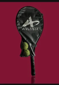 Athletech Tennisschläger mit Bezug grau und schwarz - Bild 1 von 8
