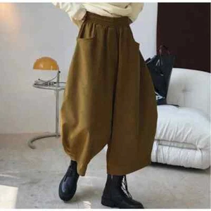 In stock pantalone harem donna gamba larga 2023 nuovo primavera/autunno giapponese vintage. - Foto 1 di 28