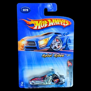 2005 Hot Wheels #79 Rebel Rides 4/5 Scorchin' Scooter - Picture 1 of 2