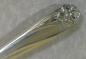 Plata internacional, patrón narciso 1950, placa de plata, sin mono, descontinuado - Imagen 1 de 12