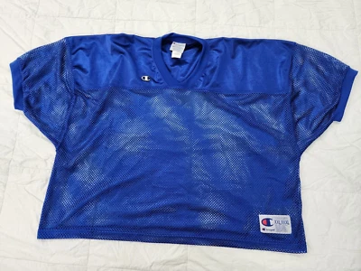 Футболка тренировочная Champion подлинная без рисунка синяя футбольная сетка мужская размер XXL/XXXL - Изображение 1 из 4