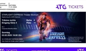 2 Starlight Express Tickets - Kategorie 1 für den 02.02.25 - Bild 1 von 2