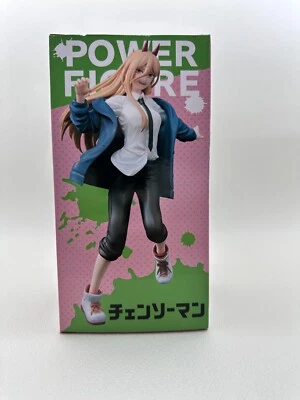CHAINSAW MAN POWER ACTION FIGURE STATUA NUOVO JAYA MAPPA FURYU PVC - Immagine 1 di 4