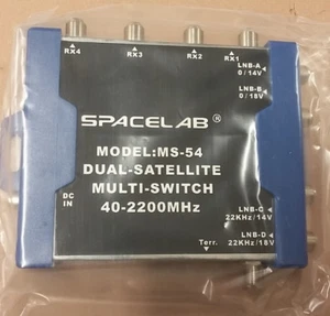 SpaceLab MS-54 Dual Satellite Multi-Switch 40 - 2200 MHz - Foto 1 di 3