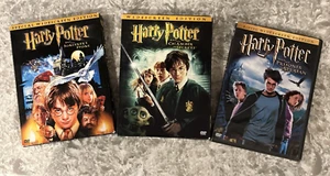 Harry Potter & Sorcerer's Stone, Chamber of Secrets + Prisoner of Azkaban (3DVD) - Picture 1 of 9