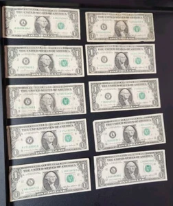 1985 $1 Note One Dollar - Picture 1 of 12