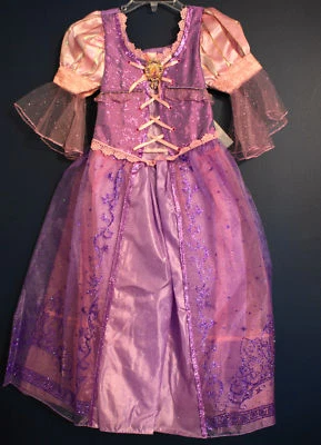 Nuevo Vestido Disfraz Enredado RAPUNZEL Disney Store M 7/8 Foto 1 de 3