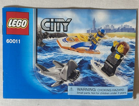LEGO City 60011 Surfer Rescue Coast Guard- COMPLETE w/Minifigures & Manual