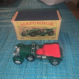 Matchbox Models of Yester Year 5 Lesney Y5 Y-5 1929 BENTLEY 4.5L D Box - Picture 1 of 16