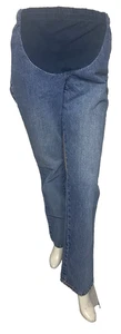 Pantalones de mezclilla de tiro alto pierna recta 2 bolsillos talla S MOTHERHOOD Maternidad para mujer - Imagen 1 de 5