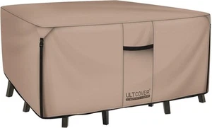 ULTCOVER Quadratischer Schwerlasttisch für Terrasse 86&quot;(L)x86&quot;(B), Braun  - Bild 1 von 7