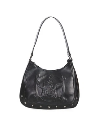 Banned Alternative Handtasche Schultertasche Tasche Gothic Bag White Magic Skull - Bild 1 von 3