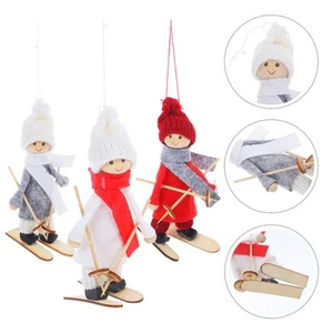 3 Pcs Ornamento Del Pupazzo Di Neve Natale Dell'albero Decorazione - Foto 1 di 12