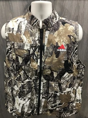 adidas Originals Men's Size L Brown/Black Full-Zip Camo Vest $90 NWT - Image 1 of 4