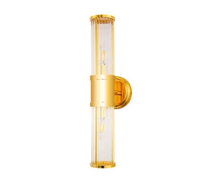 Wall Sconce, 19.6” Sconces Wall Lighting Modern Wall Light 2-Light Gold - Picture 1 of 15
