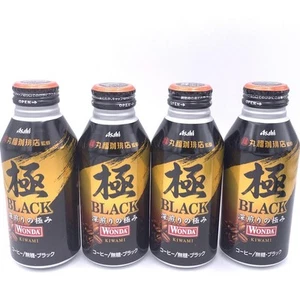 Asahi Wonda Black Kiwami Coffee Drink 400gx4bottle - Picture 1 of 5