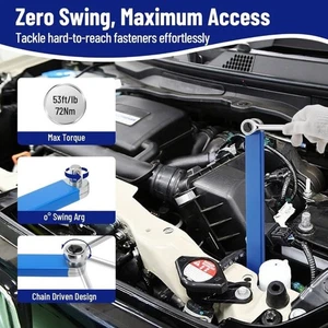 Extension Tool Set Effort-Saving Tool Furniture Assembly 72 Nm Torque Resistance - Picture 1 of 8