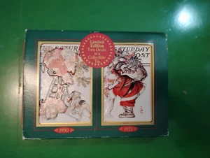 Copertina Babbo Natale post sabato sera carte da gioco in latta - J C Leyendecker - Foto 1 di 5