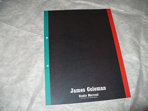 JAMES COLEMAN GALLERIA ARTE STUDIO MARCONI MILANO CATALOGO MOSTRA OTTOBRE 1970 - Picture 1 of 1