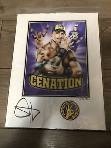 John Cena 16X12 authentic autograph poster 1034/2000