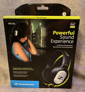 New In Box- Sennheiser HD-201 Lightweight Over-Ear Headphones Adjustable