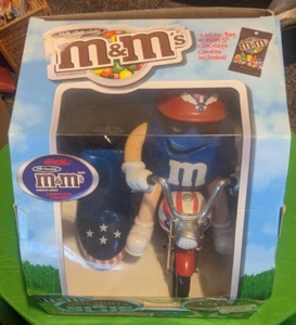 M&Ms Red White and Blue Motorcycle Candy Dispenser - Read Description - Picture 1 of 5