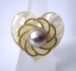 °° Fingerring - extravagant - Edelstahl - silber - glänzend - 19 mm °° - Picture 1 of 2