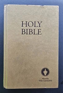 Holy Bible Placed By The Gideons Hard Cover Gold English Standard Version ESV - Picture 1 of 4