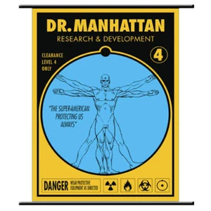 Watchmen - Dr Manhattan Pop Art 22" x 32" Highly Collectible Wall Scroll Gift - Picture 1 of 1