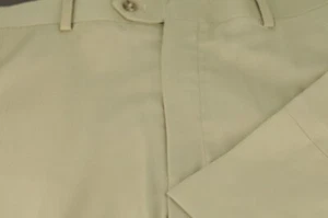 Joseph & Feiss Men's Light Tan Polyester Rayon Flat Front Dress Pants 38 x 28 - Picture 1 of 4