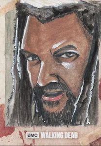 The Walking Dead Hunters & The Hunted, Sketch Card By Craig Ludwick 1/1 - Picture 1 of 2