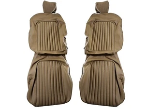 Fits: Alfa Romeo Spider 1971-94 Style 3 Light Saddle Leather Seat Covers - Picture 1 of 3