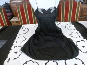 jolie combinaison&fond de robe vintage jolie dentelle T48 fait 46 ref VA486 - Zdjęcie 1 z 3