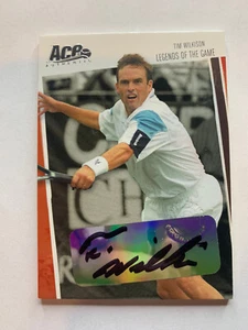 Tim Wilkinson - 2006 Ace Auténtico Tennis Legends Autógrafo Automático/400 SP Raro - Imagen 1 de 2